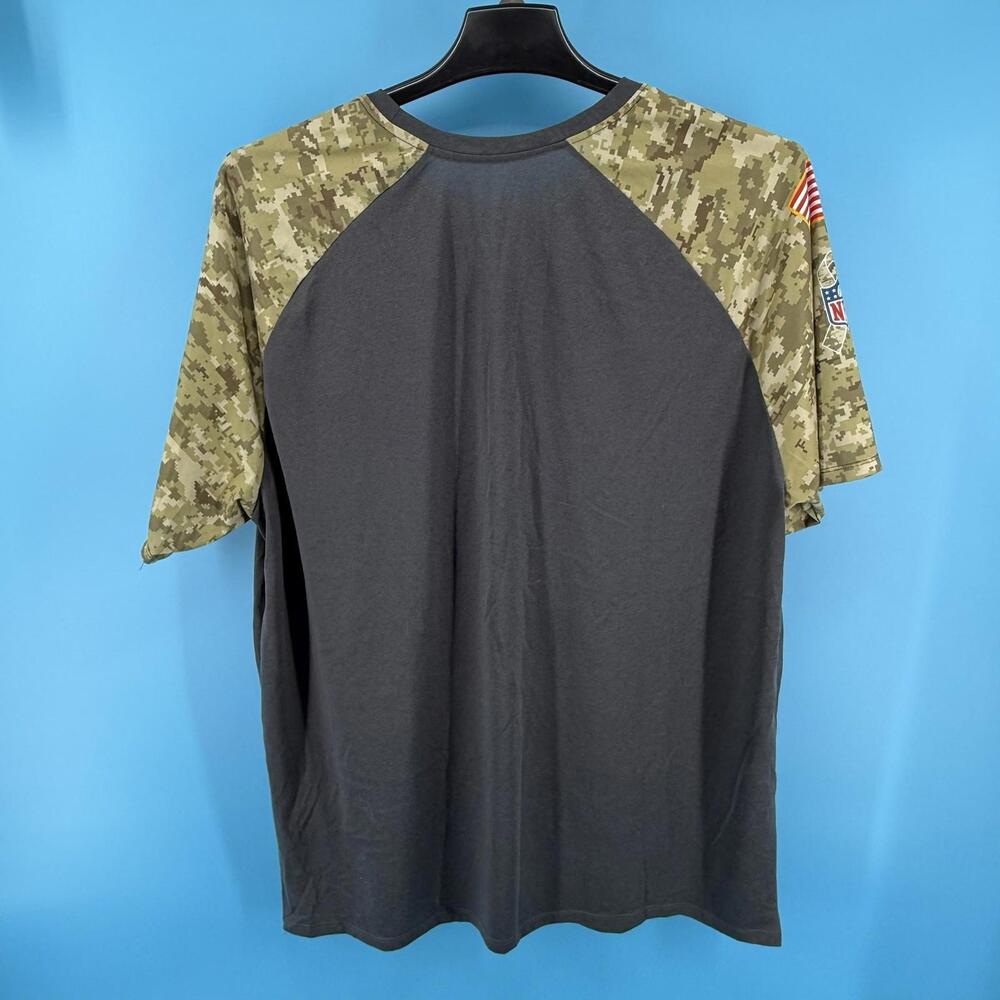 Carolina Panthers Shirt Mens XXL Black Camo Nike Drifit Salute To Service NFL - Picture 6 of 6